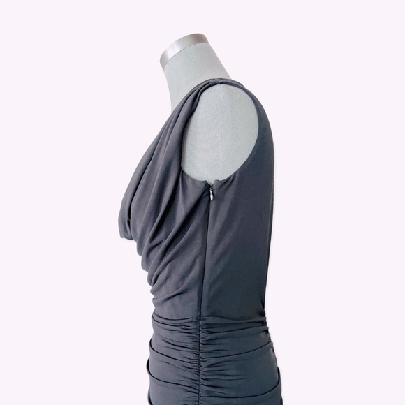 LAUNDRY by Design Black Cowl Neck Drape Dress Women's Lined Sequins Dress - Picture 12 of 14